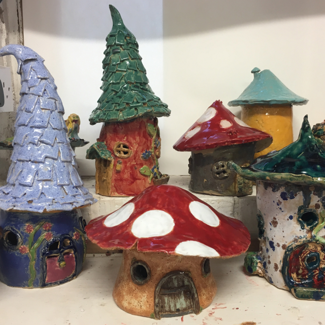 Fairy house pottery