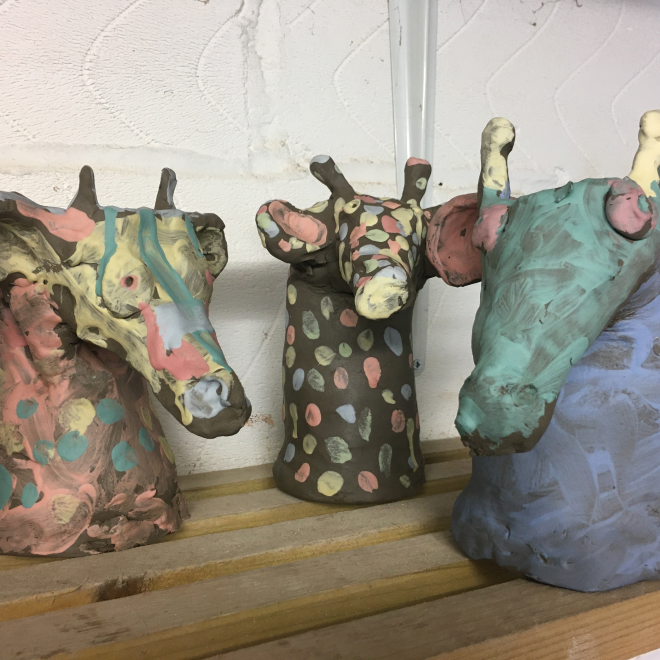 Clay sculptures