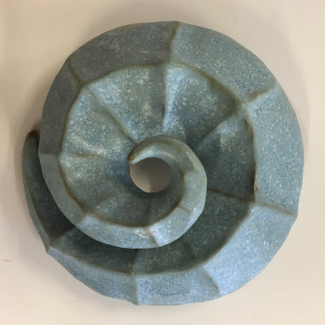 Raku fired garden pot by Andrea Farndon